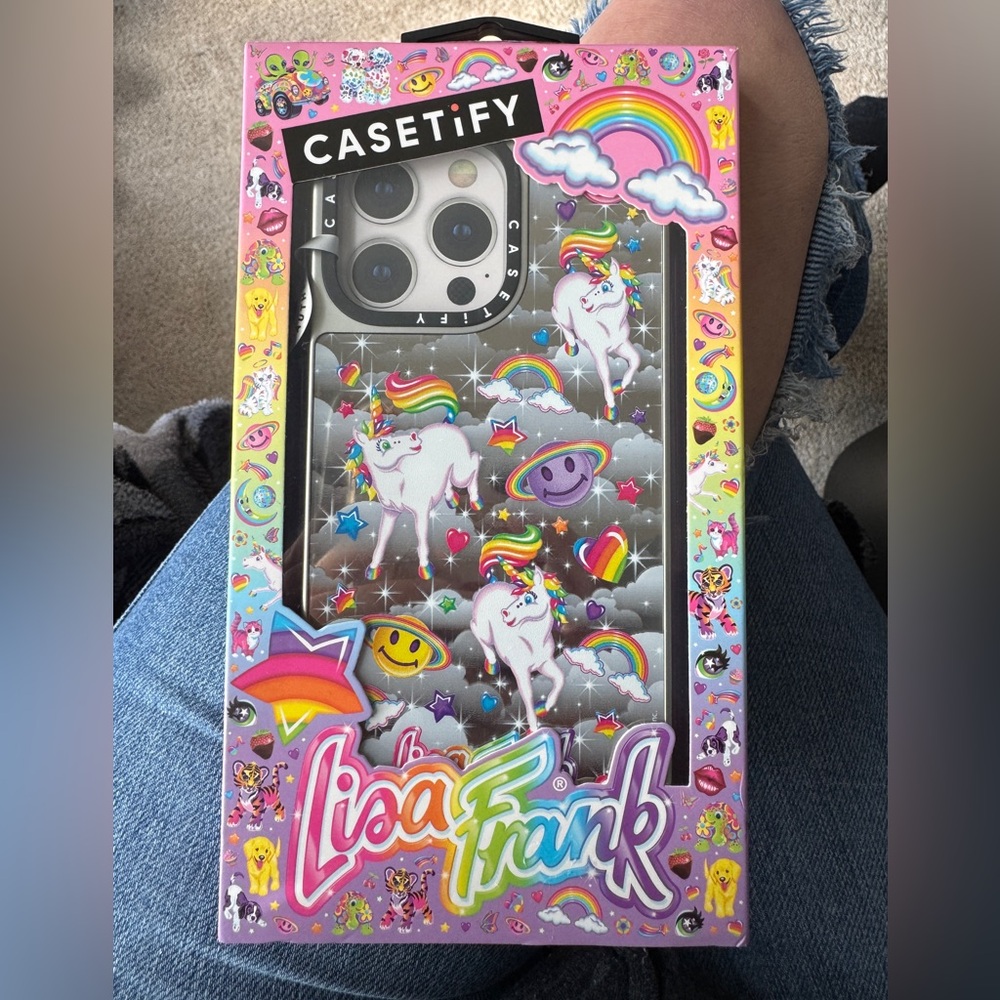 Casetify Lisa Frank Rainbow Unicorn Phone Case for iPhone 15 Pro Max